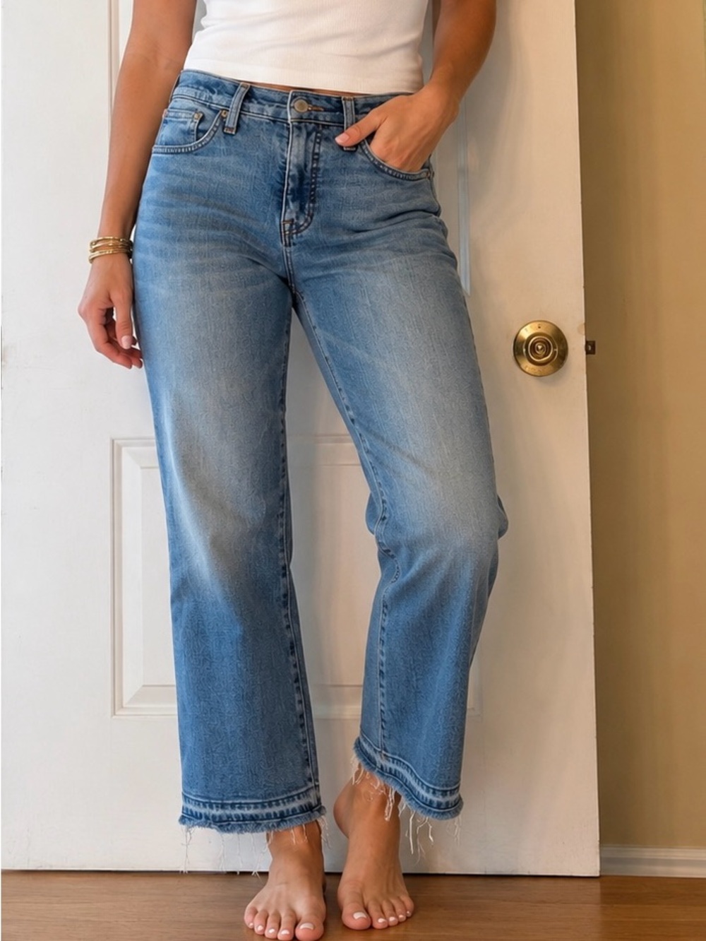 Lucky Brand High Rise Crop Mini Bootcut Brigette Jeans Size 27